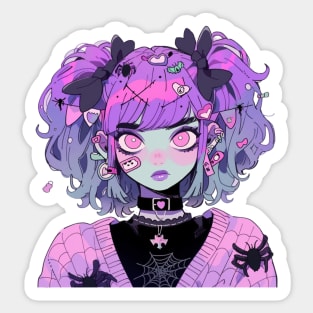 Cute Pastel Goth Egirl Sticker